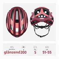ABUS Rennradhelm AirBreaker - High-End Fahrradhelm für den professionellen Radsport - für Jugendliche und Erwachsene - Helm für Damen und Herren - Bordeauxrot, Größe S – Ansicht 2