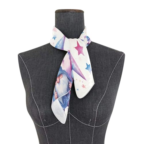 Christmas Gnomes Silk Like Head Scarf for Women,Soft Fashion Neck Scarf Square Satin Head Scarf 23.6 Inches3