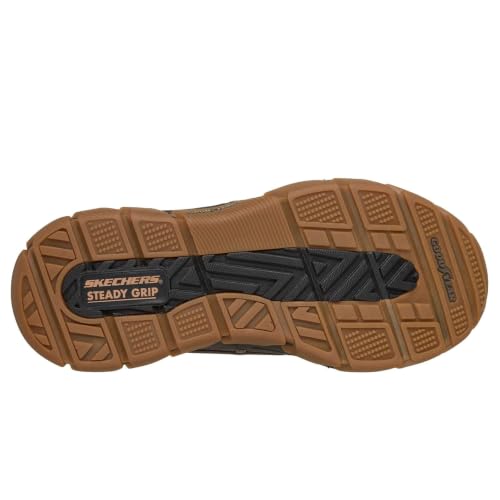 Image of Skechers Men's John Deer Respected Tanzier | Casual, Slip-ins, Waterproof, Relaxed Fit, Air-Cooled Memory Foam, Goodyear Rubber, Rain Shoe