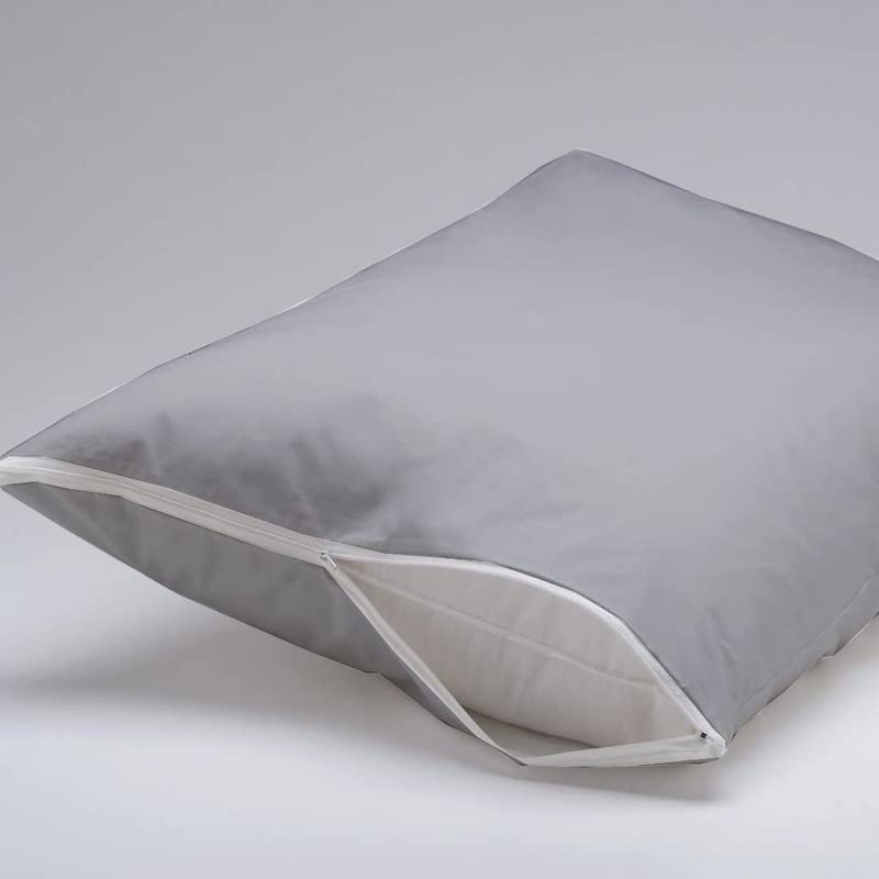 Image of Waterproof Zippered Pillow Encasement - Pillow Protectors Terry Cotton - 16 x 24 Inch
