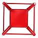 OUKIDR Plyometric Platform Box, Plyometric Box Jump Set for Home Gym Training, Crossfit, Conditioning, Strength Training, Red 24
