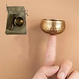 Tibetan Singing Bowl Set (Mini),Hand Hammered In Nepal For Yoga, Meditation, Mindfulness, Energy Healing & Chakra Balancing, Himalayan Sound Bowl, Exquisite Feng Shui Meditation Bowls