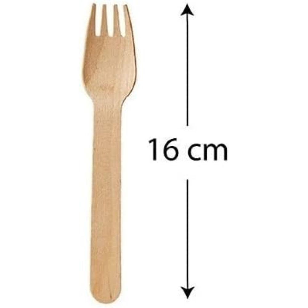 100 300 Forchette in legno di betulla - monouso - biodeagradabili - 16 cm Posate compostabili 100% Naturale (300)