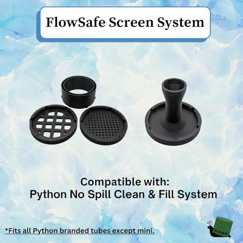Image of FlowSafe Screen System - Python No Fill & Spill System Compatible - Protective Screens for Fry /Shrimp & SuperVac for Stubborn Waste