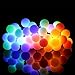 Produktbild Lichterkette Kugeln, Layack 100er LED Warmweiße Kugel Batterie 8 Modus Lichterkette USB Strombetrieben mit Fernbedienung Wasserdicht Beleuchtung für Zimmer/Hochzeit/Party/Außen/Innen Decor