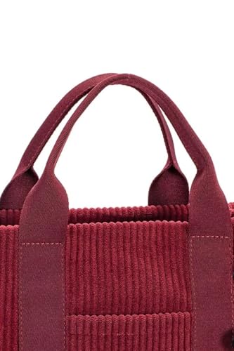 David Jones Corduroy Handbag Bag with Charm Details3