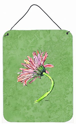 Gerber Daisy Pink Aluminium Metal Wall Or Door Hanging Prints - 12 x 16 in.