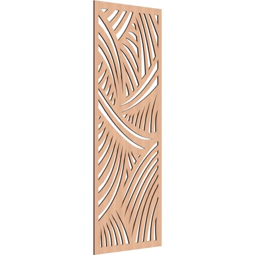 Image of 29 3 /8 inchW x 74 3 /8 inchH x 3 /8 inchT Chester Decorative Fretwork Wood Wall Panels, Alder