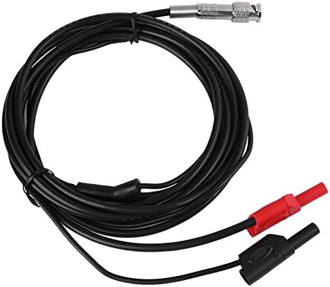 HT30A Heavy Duty BNC to Banana Cable Coaxial Cable BNC Male to Dual Banana Plug and Socket Jumper Cable Auto Test Leads 3 Meter for Oscilloscope
