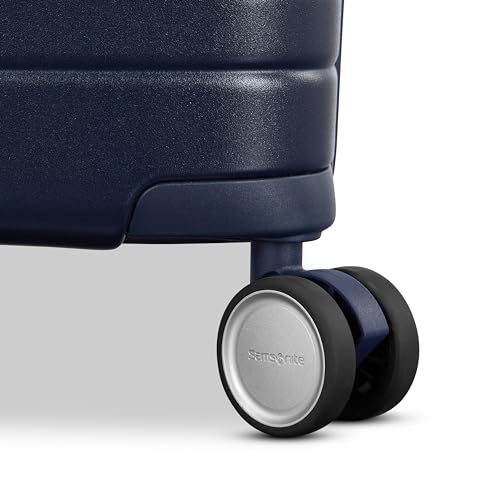 Virtuosa Hardside 21 Inch Carry On Luggage - Airline Approved with 360° Spinner Wheels, RightHeight™ Adjustable Handle - Zippered WetPak™ - TSA Lock - Expandable Light Polycarbonate Shell - Navy3