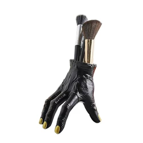 Rekeell Decorative horror hand shaped Makeup Brush Holder, 3 colors