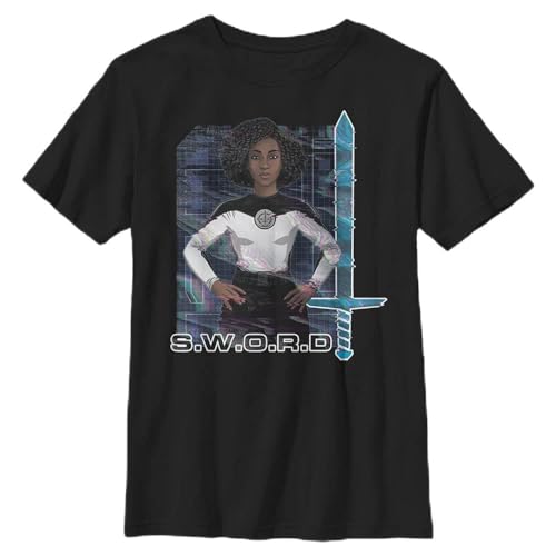 T-shirt Marvel Wanda garçons noir idéal pour l'école et les loisirs des enfants