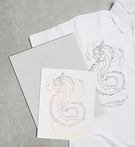 Myartscape Graphite Transfer Paper, 20 Black Sheets - Wax Free - Erasable - Smudge-Free - Ideal For Drawing, Tracing And Watercolor Transfer - Premium Arts And Crafts Supplies #TOP2