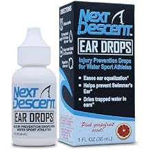 Swimmers Ear Drops for Pool & Ocean Swimming | Next Descent Prevention Drops for Waters Sports, Swimming, Diving and Snorkeling