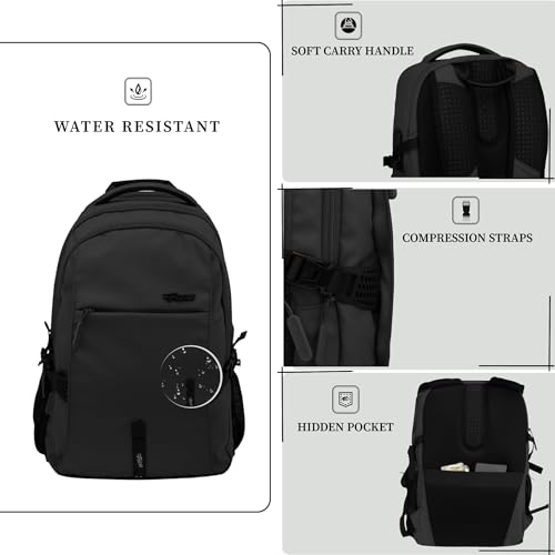 Image of F Gear Amalfi 30L Laptop Backpack|3 Spacious Compartments for Easy Organisation|17 inch, USB Charging Port, Sternum, Hip Strap, Luggage Strap|Backpack for College, Office & Travel Use