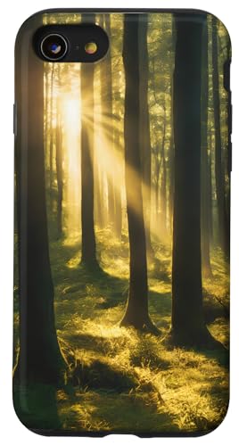 Handyhülle Wald Bäume Sonne Natur Naturliebhaber Geschenk Hülle für iPhone SE (2020) / 7 / 8