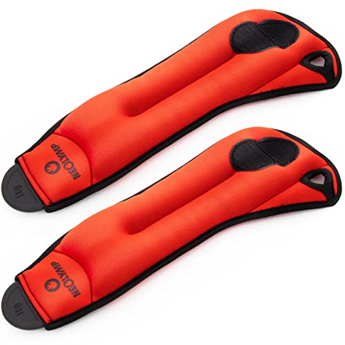 NEOLYMP Premium Gewichtsmanschetten Hand 1kg - Rutschfeste Handgelenks...