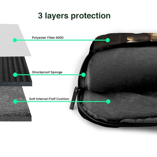 Bolso para laptop unisex con correa ajustable negro miniatura 5