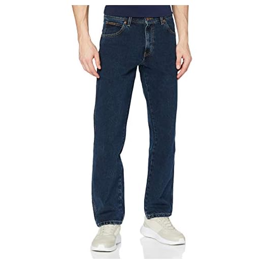 Wrangler Herren Texas Contrast, Jeans, Blue Black 001, 40W / 30L EU