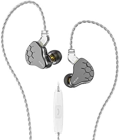 Kinboofi in Ear Monitors KBEAR Lark, Hybrid 1BA 1DD Earphone, Musician HiFi IEM in Ear Headphones with 2 pin Cable for Musician Church(with Microphone, Grey)…