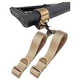 S.fields.inc ストックスリングアダプター ストラップ ガンスリング 2本セット サバゲー ナイロン カーキ