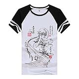 XINSHUN Future Diary Shirt Gasai Yuno Shirt Fashion Raglan Short Sleeve Modal Shirt Anime Shirts...