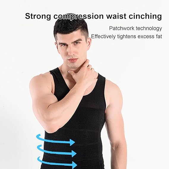 Shaperluv for Men, 2025 New Shaperluv Tank 2.0 Mens Big and Tall,Comfortable and Breathable Shaper Luv Tank for Men (3pcs,M)3