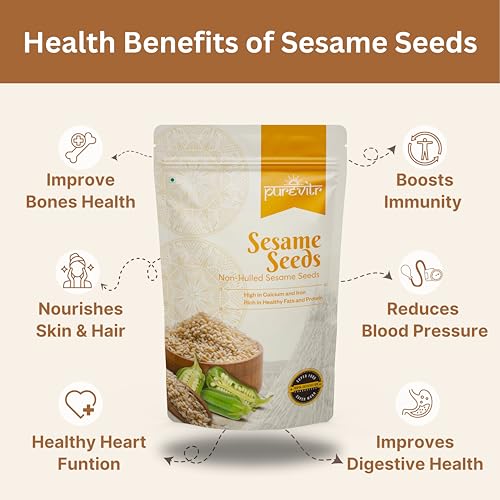 Image of Purevitr Sunflower Seeds & Non-Hulled Sesame Seeds Combo | 400g (200g Each) | Nutrient-Rich Superfood | High in Protein, Fiber & Healthy Fats | Raw & Natural