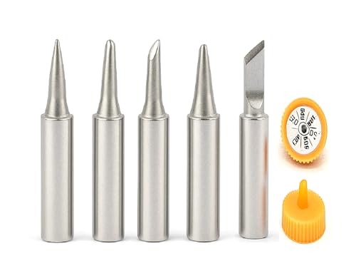 Image of DZK 60W Premium Soldering Iron with Adjustable Temperature Control Knob & 5 Stainless Steel Tips | Fast Heating, Easy Installation, Heat-Resistant Handle - Ideal for PCB, Wire & DIY Projects
