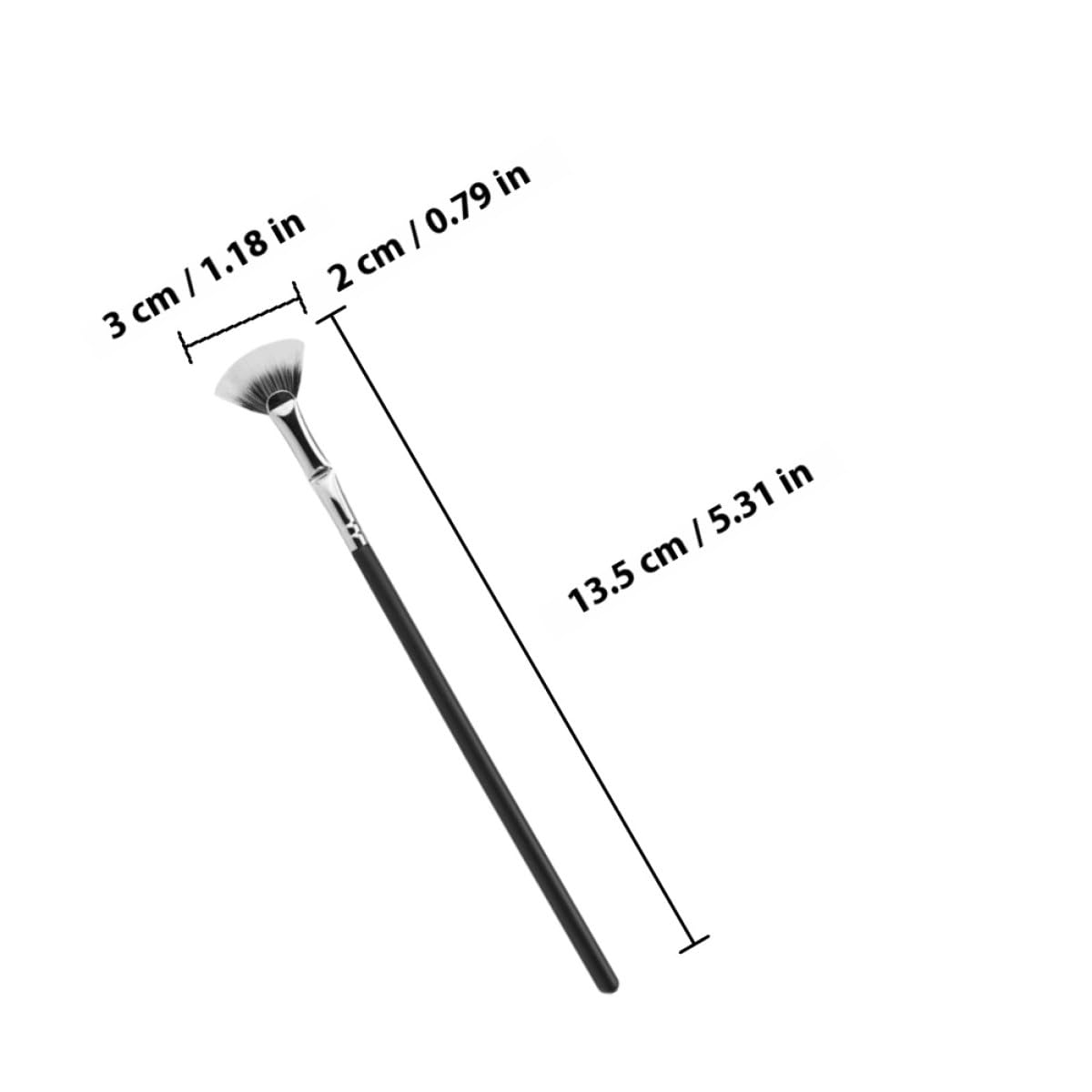 Cabilock Eyelash Brush for Eyelash Extensions Mascara Applicator Fan-shaped Makeup Brush for Women Eye Lash