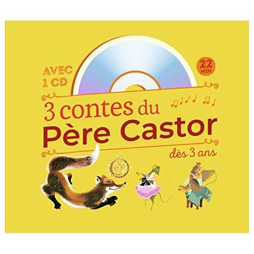 3 contes du Père Castor à écouter dès 3 ans : Roule Galette ; Poule Rousse ; La plus mignonne des petites souris (1CD audio)