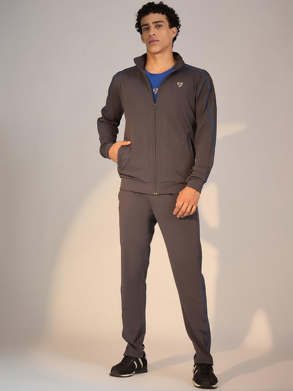 Image of SG Men's Tracksuit H3MTS8228 | Premium Sportswear | Multiple Colours & Sizes | Comfortable Athletic Track Suit for Gym, Running & Casual Wear