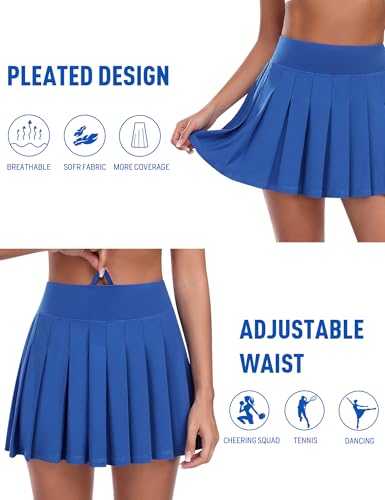 JoyGirl Saia Plissada Feminina Com Shorts, Saia De Tênis, Saia De Uniforme Escolar, Mini Saias De Sk