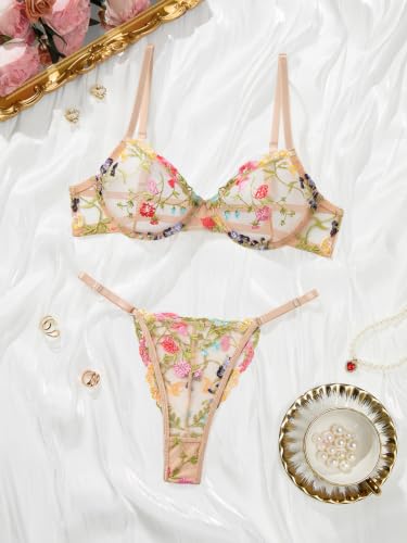 Image of Lilosy Sexy Lingerie Set 2 Piece Women Push Up Bra and Panty 3XS-5XL