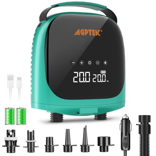 Pompe électrique Sup pour gonfler sans effort votre planche avec arrêt automatique