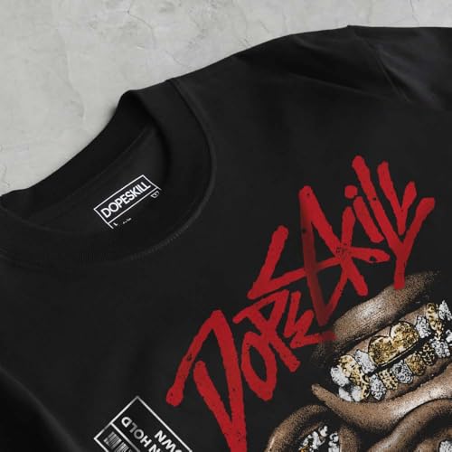 Image of DopeSkill Graphic Tee Streetwear Hip Hop Hypebeast Unisex T-Shirt Sneaker Colour Matching Shirts Rapper Mouth