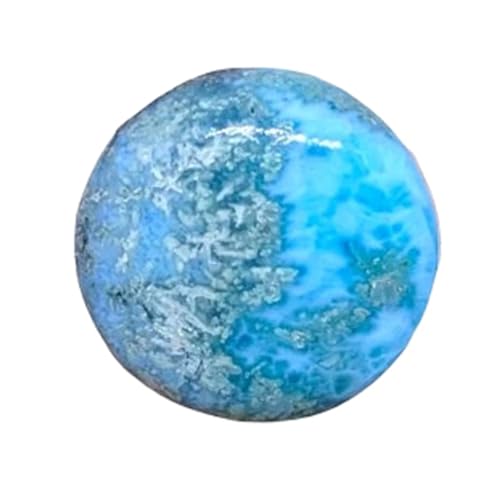 Larimar naturel rond 27mm cabochon en vrac pour création de bijoux