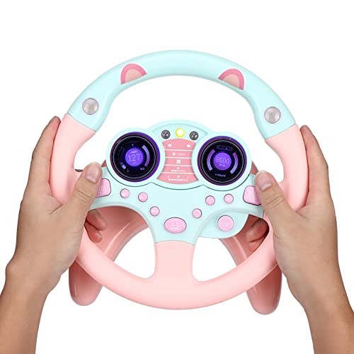 Brinquedo Educativo, Plástico Engraçado Educacional Simulado Rosa Durável Simulado Volante, para Cri