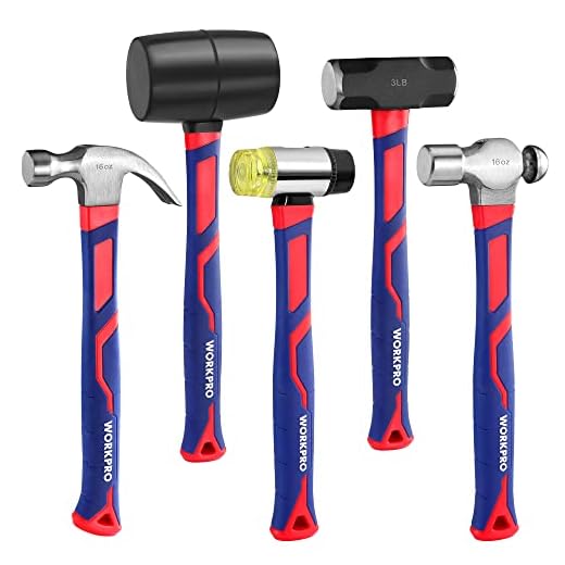WORKPRO 5-Piece Hammer Set