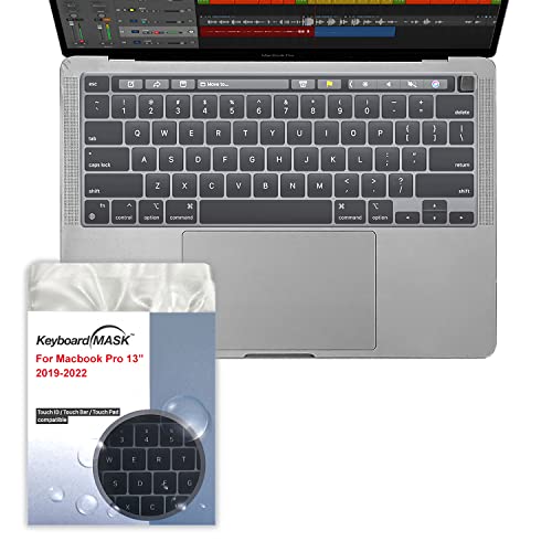 KeyboardMask for MacBook Pro 13" Matte Finish Full Cover for Keyboard + Touchbar/Pad/ID Work While Covered Ultra Thin Keyboard Cover Protector Waterproof MacBook Pro 13" (2016 2017 2018 2019 2020) -  Green Onions Supply
