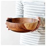 FABRIQUÉ EN BOIS NATUREL - Notre saladier a été fabriqué avec du bois d'acacia de la meilleure qualité et conçu à la perfection pour qu'il vous serve pendant des années. L'acacia est naturellement, et est donc sûr à utiliser pour préparer ou servir des aliments