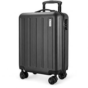 AVIO Large Suitcases Lightweight 4 Wheel Spinner | 55cm Cabin Carry On Lock