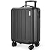 AVIO Large Suitcases Lightweight 4 Wheel Spinner | 55cm Cabin Carry On Lock