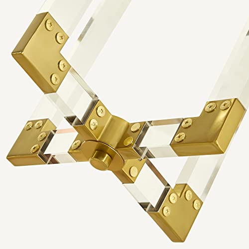 Ndzmn Gold Pendant Light,1-Light Small Chandelier With Brushed Brass Finish, Acrylic Pendant Lighting For Kitchen Island, Dining Room, Entryway, Bedroom #TOP6