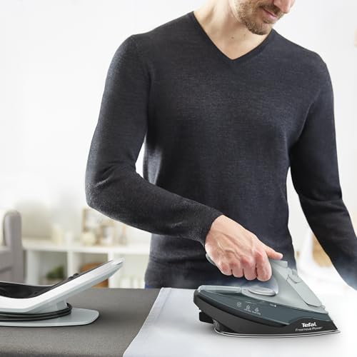 Tefal Freemove Power FV6670E0 Cordless Steam Iron, 2600 W, Steam Flow 40 g/min, 220 g/min, 250 ml Water Tank, Automatic Shut-off, Ceramic Sole - Image 6