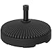 Produktbild Outsunny Sonnenschirmständer bis 28 kg befüllbar Schirmständer, Rund Schirmhalter, Schirmgewicht, Ständer für Sonnenschirm Ø34/38 mm, für Balkon, Terasse, Garten, Schwarz