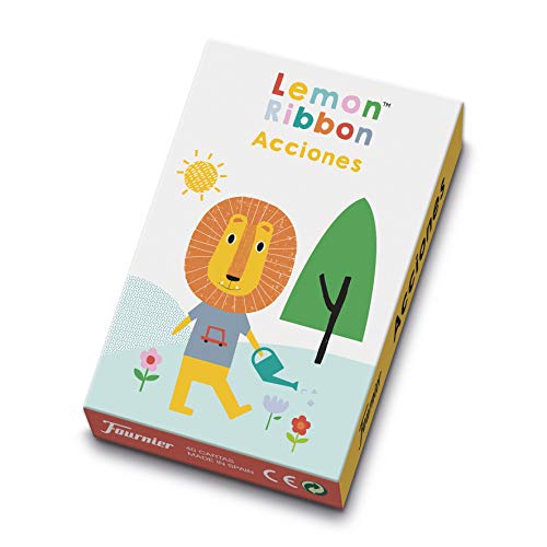 Fournier- Lemon Ribbon Accion. Mi Primer Juego de Atención y Asociación. Baraja Infantil Educativa, Color multiple (1044174) , color/modelo surtido