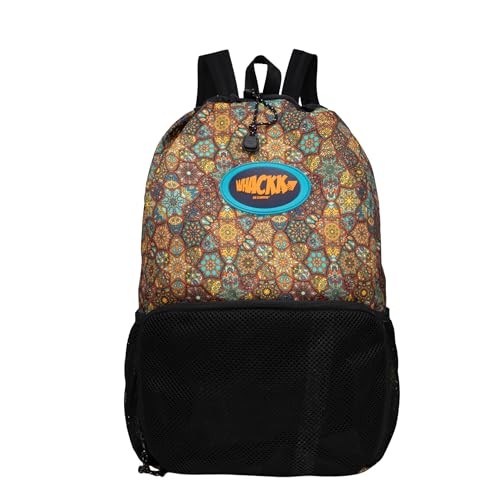 Image of WHACKK Tornado Printed Football Bag | Football Kit Bag with Ball & Shoe Compartment | Unisex Sports Bag for Training, Match Day & Practice