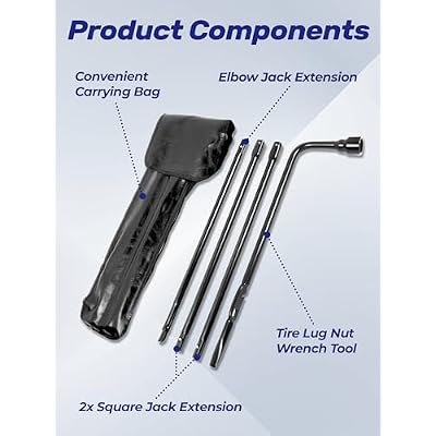 Silverado Sierra Heavy Duty Spare Tire Tool Kit Compatible with 1999-2019 Silverado Tahoe Avalanche Suburban Sierra Yukon 2002-2018 Escalade OEM Replacement