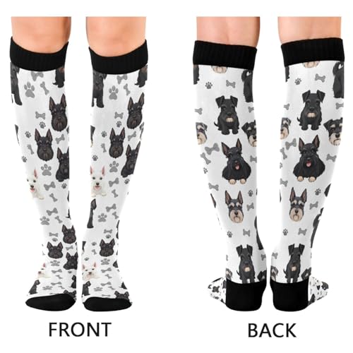 Image of Pigsaly Ceramic Mugs Coffee Cups Womens Knee High Socks Love Compression Socks Athletic Tube Sock Outdoor Sport Socks